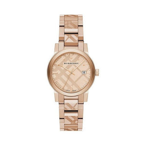 Burberry The City Rose Gold Dial Rose Gold Steel Strap Watch for Women - BU9146 Authentic Buy Shop Now