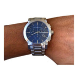 Burberry The City Blue Dial Silver Steel Strap Watch for Men - BU9363 Authentic Buy Shop Now