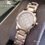 Burberry The City Rose Gold Dial Rose Gold Steel Strap Watch for Women - BU9235 Authentic Buy Shop Now