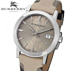 Burberry The City Beige Dial Tan Leather Strap Watch for Women - BU9021 Authentic Buy Shop Now