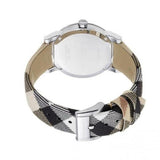 Burberry The City Grey Dial Checked Grey Leather Strap Watch for Women - BU9118 Authentic Buy Shop Now