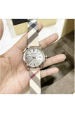 Burberry The City Nova Silver Dial Brown Leather Strap Watch for Women - BU9212 Authentic Buy Shop Now