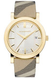 Burberry Heritage Silver Dial Leather Strap Watch for Women - BU1398 Authentic Buy Shop Now