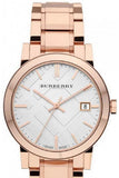 Burberry The City White Dial Rose Gold Steel Strap Watch for Women - BU9004 Authentic Buy Shop Now