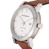 Burberry The City Silver Dial Brown Leather Strap Watch for Men - BU9904 Authentic Buy Shop Now