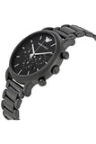 Emporio Armani Luigi Chronograph Black Dial Black Stainless Steel Watch For Men - AR1895 Authentic Buy Shop Now
