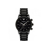 Emporio Armani Luigi Chronograph Black Dial Black Stainless Steel Watch For Men - AR1507 Authentic Buy Shop Now