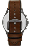 Fossil Forrester Chronograph Grey Dial Brown Leather Strap Watch for Men - FS5815 Authentic Buy Shop Now