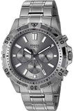 Fossil Garrett Chronograph Grey Dial Grey Steel Strap Watch for Men - FS5621 Authentic Buy Shop Now