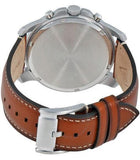 Fossil Grant Chronograph Blue Dial Brown Leather Strap Watch for Men - FS5184 Authentic Buy Shop Now