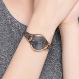 Fossil Georgia Smoke Grey Dial Grey Leather Strap Watch for Women - ES3077 Authentic Buy Shop Now