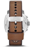 Fossil Modern Machine White Dial Brown Leather Strap Watch for Men - FS4929 Authentic Buy Shop Now