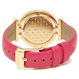Michael Kors Averi Gold Dial Pink Leather Strap Watch for Women - MK2525 Authentic Buy Shop Now