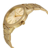 Michael Kors Hartman Quartz Gold Dial Gold Steel Strap Watch For Women - MK3490 Authentic Buy Shop Now