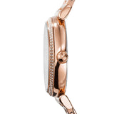 Michael Kors Catlin Black Dial Rose Gold Steel Strap Watch for Women - MK3339 Authentic Buy Shop Now