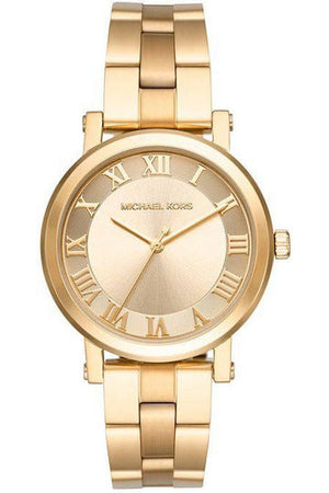 Michael Kors Norie Gold Dial Gold Steel Strap Watch for Women - MK3560 Authentic Buy Shop Now