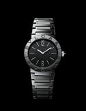 Bvlgari Bvlgari Lady Black Dial Black Steel Strap Watch for Women - BVLGARI103557 Authentic Buy Shop Now