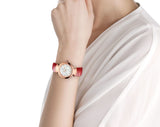 Bvlgari Divas Dream Diamonds Mother of Pearl Dial Red Leather Strap Watch for Women - DREAM102840 Authentic Buy Shop Now