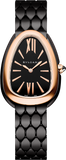 Bvlgari Serpenti Seduttori Black Dial Black Steel Strap Watch for Women - SERPENTI103704 Authentic Buy Shop Now