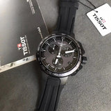 Tissot T Race Cycling Chronograph Black Dial Black Rubber Strap Watch For Men - T111.417.37.441.03 Authentic Buy Shop Now
