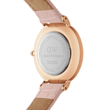 Daniel Wellington Petite Rouge Pink Dial Pink Leather Strap Watch For Women - DW00100511 Authentic Buy Shop Now