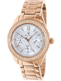 Bulova Crystal Silver Dial Rose Gold Steel Strap Watch for Women - 97N101 Authentic Buy Shop Now