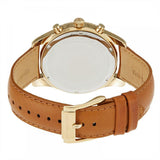 Michael Kors Lexington Chronograph Gold Dial Brown Leather Strap Watch For Men - MK8447 Authentic Buy Shop Now