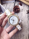 Michael Kors Parker Mother of Pearl Dial Two Tone Steel Strap Watch for Women - MK6400 Authentic Buy Shop Now
