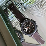 Fossil Bowman Chronograph Brown Dial Brown Leather Strap Watch for Men - FS5601 Authentic Buy Shop Now