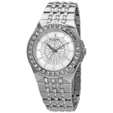 Bulova Phantom Crystal Silver Dial Silver Steel Strap Watch for Men - 96A236 Authentic Buy Shop Now