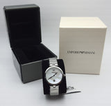 Emporio Armani Mother of Pearl Dial Silver Steel Strap Watch For Women - AR11235 Authentic Buy Shop Now