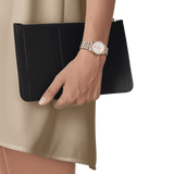Tissot T Classic Carson Premium 30 White Dial Two Tone Steel Strap Watch for Women - T122.207.22.031.01 Authentic Buy Shop Now