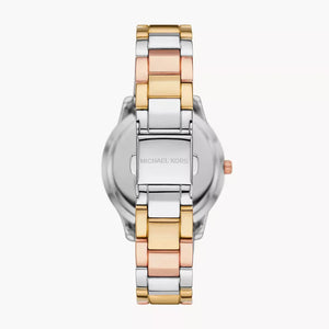 Michael Kors Tibby Three Hand Crystals Silver Dial Two Tone Steel Strap Watch for Women - MK4576 Authentic Buy Shop Now