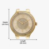 Guess Madison Diamonds Gold Dial Gold Steel Strap Watch for Women - W0637L2 Authentic Buy Shop Now