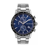 Hugo Boss Rafale Quartz Blue Dial Silver Steel Strap Watch for Men - 1513510 Authentic Buy Shop Now