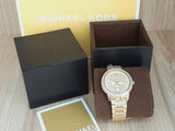 Michael Kors Madelyn Quartz Gold Dial Gold Steel Strap Watch For Women - MK6287 Authentic Buy Shop Now
