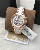 Michael Kors Bradshaw Silver Dial Two Tone Steel Strap Watch for Women - MK5907 Authentic Buy Shop Now