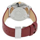 Versace Audrey Quartz Silver Dial Red Leather Strap Watch for Women - VELR00219 Authentic Buy Shop Now