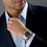 Tag Heuer Aquaracer Black Dial Silver Steel Strap Watch for Men - WBD1110.BA0928 Authentic Buy Shop Now