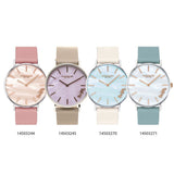 Coach Perry Blue Mother of Pearl Dial White Leather Strap Watch for Women - 14503270 Authentic Buy Shop Now