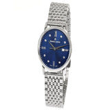 Maurice Lacroix Eliros Diamonds Blue Dial Silver Steel Strap Watch For Women - EL1094-SS002-450-1 Authentic Buy Shop Now
