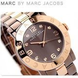 Marc Jacobs Amy Grey Dial Two Tone Steel Strap Watch for Women - MBM3195 Authentic Buy Shop Now