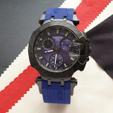 Tissot T Race Chronograph Blue Dial Blue Silicone Strap Watch For Men - T115.417.37.041.00 Authentic Buy Shop Now