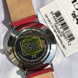 Coach Perry Silver Dial Red Leather Strap Watch for Women - 14503515 Authentic Buy Shop Now