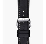 Tissot Gentleman Powermatic 80 Silicium Black Dial Black Leather Strap Watch For Men - T127.407.16.051.00 Authentic Buy Shop Now