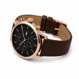 Lacoste Replay Chronograph Black Dial Brown Leather Strap Watch for Men - 2011257 Authentic Buy Shop Now