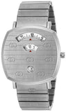 Gucci Grip Quartz Silver Dial Silver Steel Strap Watch For Women - YA157410 Authentic Buy Shop Now