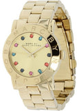 Marc Jacobs Blade Gold Dial Gold Steel Strap Watch for Women - MBM3141 Authentic Buy Shop Now