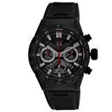 Tag Heuer Carrera Chronograph Steel & Ceramic Black Dial Black Rubber Strap Watch for Men - CBG2090.FT6145 Authentic Buy Shop Now