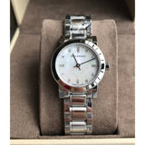 Burberry The City Diamonds Mother of Pearl Dial Silver Steel Strap Watch for Women - BU9224 Authentic Buy Shop Now